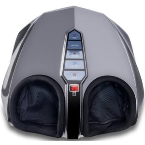 Miko Shiatsu Foot Massager With Deep-Kneading, Multi-Level Settings, And Switchable Heat Charcoal Grey