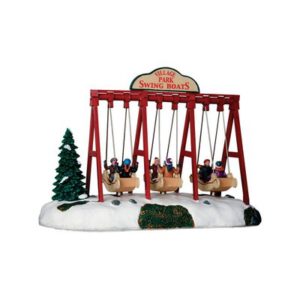 Animated Park Swing Boats Village Accessory