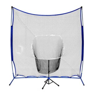 Powerstroke Baseball Hitting Net System with Adjustable Batting Tee