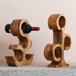 Creative Wood Wine Rack