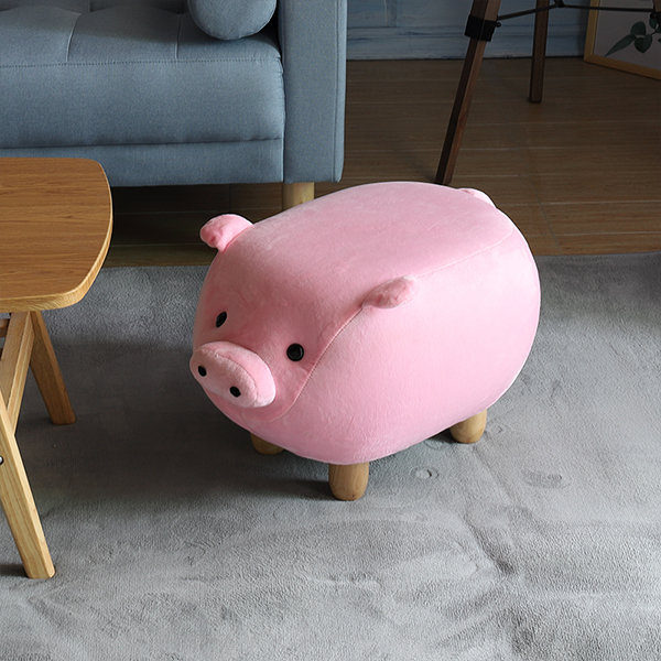 Plush Piggy Stool