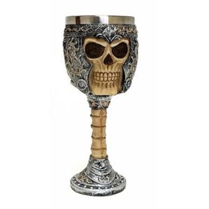 Skeletal Skull Wine Goblet