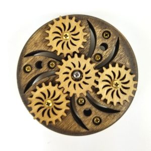 Wooden Geared Fidget Spinner