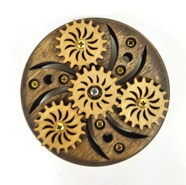Wooden Geared Fidget Spinner