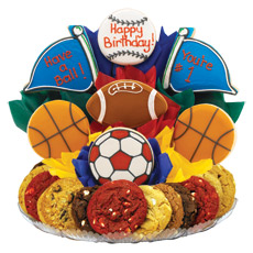 Birthday Gift Baskets for Him | Sports Fan Cookies