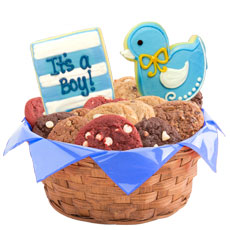 New Baby Boy Cookie Basket