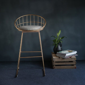 Simple Wrought Iron Bar Chair