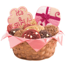 Sweet Baby Girl Cookie Basket