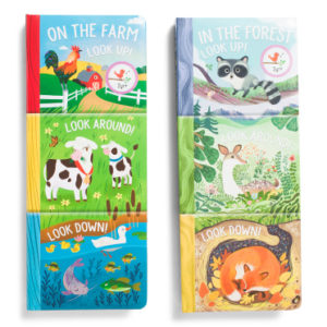 Set Of 2 Tall Board Books On The Farm And In The Forest